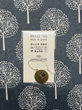 Traveler's Factory Brass Tag - Gold Kyoto
